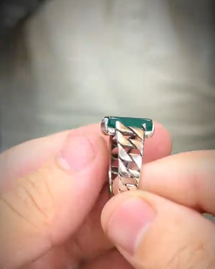The Green Amber Ring Ring Store