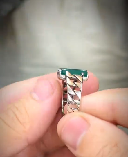 The Green Amber Ring Ring Store