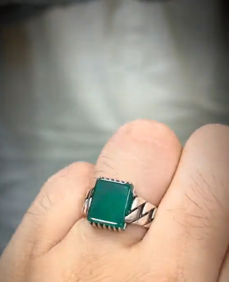 The Green Amber Ring Ring Store