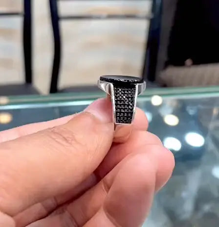 Fancy Black Ring Ring Store